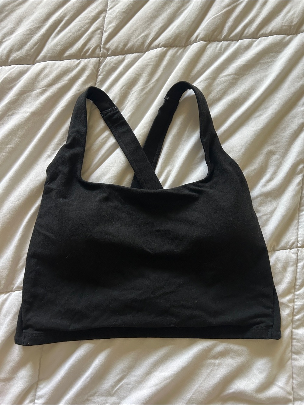 Old Navy Black Cross-Back Sports Bralette